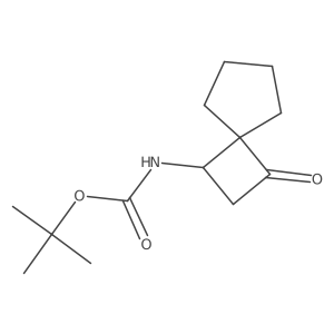 tert-butyl N-{3-oxospiro[3.4]octan-1-yl}carbamate结构式
