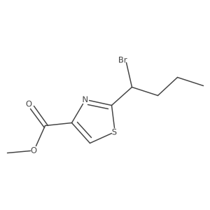 Methyl 2-(1-bromobutyl)-1,3-thiazole-4-carboxylate结构式
