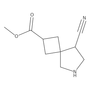 Methyl 8-cyano-6-azaspiro[3.4]octane-2-carboxylate结构式