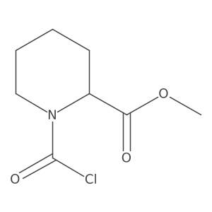 methyl (2R)-1-(carbonochloridoyl)piperidine-2-carboxylate结构式
