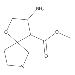 Methyl 3-amino-1-oxa-7-thiaspiro[4.4]nonane-4-carboxylate Structure