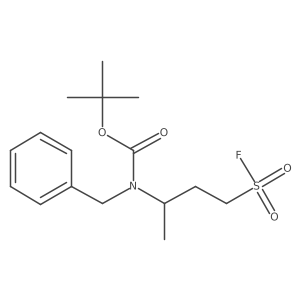 tert-butyl N-benzyl-N-[4-(fluorosulfonyl)butan-2-yl]carbamate结构式