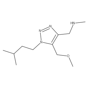 {[5-(methoxymethyl)-1-(3-methylbutyl)-1H-1,2,3-triazol-4-yl]methyl}(methyl)amine结构式