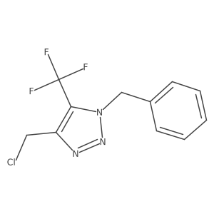 1-benzyl-4-(chloromethyl)-5-(trifluoromethyl)-1H-1,2,3-triazole Structure