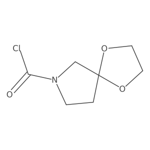 1,4-Dioxa-7-azaspiro[4.4]nonane-7-carbonyl chloride结构式