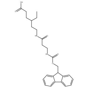 4-ethyl-6-[3-({[(9H-fluoren-9-yl)methoxy]carbonyl}amino)propanamido]hexanoic acid Structure
