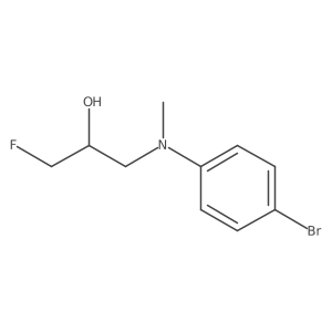 1-[(4-Bromophenyl)(methyl)amino]-3-fluoropropan-2-ol结构式
