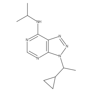 3-(1-cyclopropylethyl)-N-(propan-2-yl)-3H-[1,2,3]triazolo[4,5-d]pyrimidin-7-amine结构式
