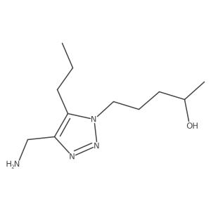 5-[4-(aminomethyl)-5-propyl-1H-1,2,3-triazol-1-yl]pentan-2-ol Structure