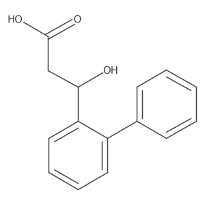 (3R)-3-hydroxy-3-(2-phenylphenyl)propanoic acid Structure