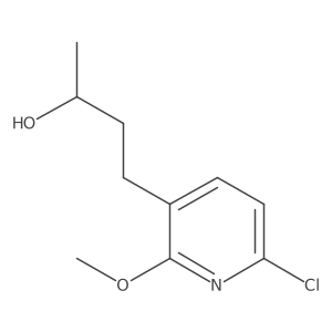 (2S)-4-(6-chloro-2-methoxypyridin-3-yl)butan-2-ol结构式