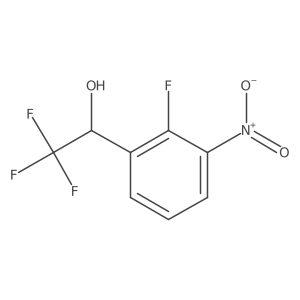 (1R)-2,2,2-trifluoro-1-(2-fluoro-3-nitrophenyl)ethan-1-ol Structure