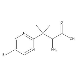 2-Amino-3-(5-bromopyrimidin-2-yl)-3-methylbutanoic acid Structure