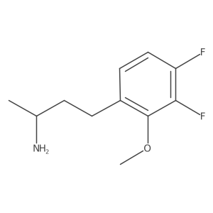 4-(3,4-Difluoro-2-methoxyphenyl)butan-2-amine结构式
