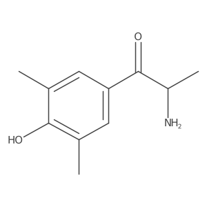 2-Amino-1-(4-hydroxy-3,5-dimethylphenyl)propan-1-one Structure