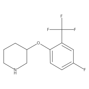3-[4-Fluoro-2-(trifluoromethyl)phenoxy]piperidine Structure