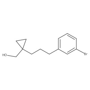 {1-[3-(3-Bromophenyl)propyl]cyclopropyl}methanol结构式