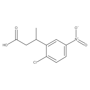 3-(2-Chloro-5-nitrophenyl)butanoic acid结构式