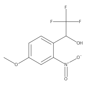 2,2,2-Trifluoro-1-(4-methoxy-2-nitrophenyl)ethan-1-ol Structure