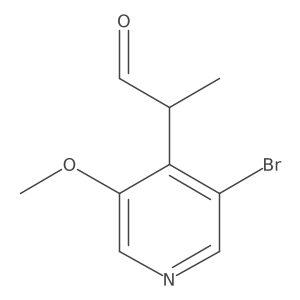 2-(3-Bromo-5-methoxypyridin-4-yl)propanal结构式