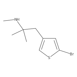 [1-(5-Bromothiophen-3-yl)-2-methylpropan-2-yl](methyl)amine结构式
