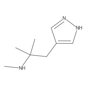 methyl[2-methyl-1-(1H-pyrazol-4-yl)propan-2-yl]amine结构式