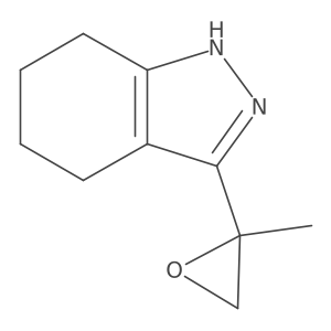 3-(2-methyloxiran-2-yl)-4,5,6,7-tetrahydro-1H-indazole Structure