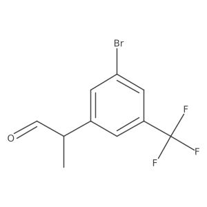 2-[3-Bromo-5-(trifluoromethyl)phenyl]propanal Structure