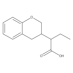 2-(3,4-dihydro-2H-1-benzopyran-3-yl)butanoic acid结构式