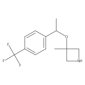 3-Methyl-3-{1-[4-(trifluoromethyl)phenyl]ethoxy}azetidine Structure