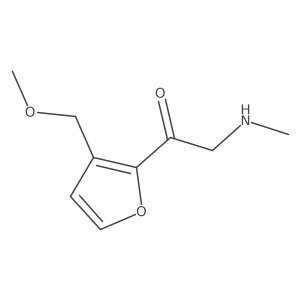 1-[3-(Methoxymethyl)furan-2-yl]-2-(methylamino)ethan-1-one结构式