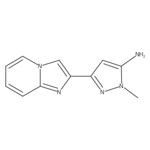 3-{imidazo[1,2-a]pyridin-2-yl}-1-methyl-1H-pyrazol-5-amine结构式
