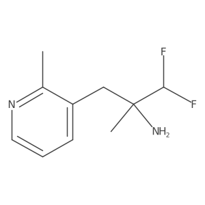1,1-Difluoro-2-methyl-3-(2-methylpyridin-3-yl)propan-2-amine结构式