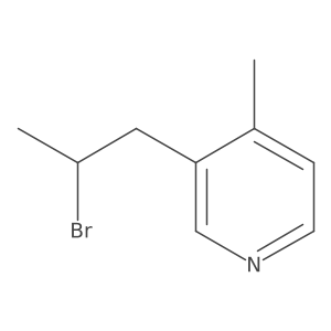 3-(2-Bromopropyl)-4-methylpyridine结构式