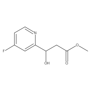 Methyl 3-(4-fluoropyridin-2-yl)-3-hydroxypropanoate结构式
