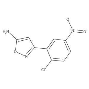 3-(2-Chloro-5-nitrophenyl)-1,2-oxazol-5-amine结构式