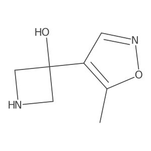 3-(5-Methyl-1,2-oxazol-4-yl)azetidin-3-ol结构式