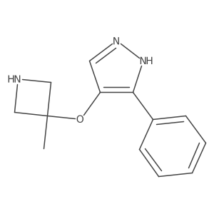 4-[(3-methylazetidin-3-yl)oxy]-3-phenyl-1H-pyrazole Structure