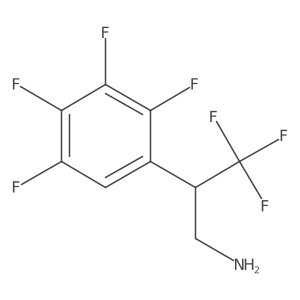 3,3,3-Trifluoro-2-(2,3,4,5-tetrafluorophenyl)propan-1-amine结构式