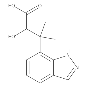 2-hydroxy-3-(1H-indazol-7-yl)-3-methylbutanoic acid Structure