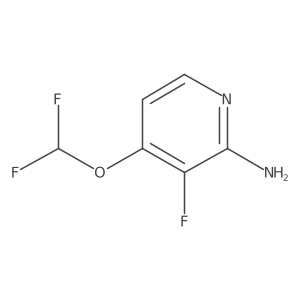 4-(Difluoromethoxy)-3-fluoropyridin-2-amine结构式