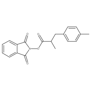 1,3-dioxo-2,3-dihydro-1H-isoindol-2-yl 2-methyl-3-(4-methylphenyl)propanoate结构式
