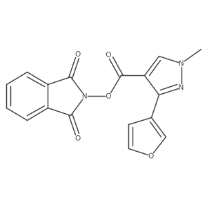 1,3-dioxo-2,3-dihydro-1H-isoindol-2-yl 3-(furan-3-yl)-1-methyl-1H-pyrazole-4-carboxylate结构式