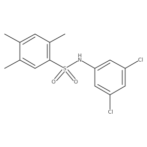 N-(3,5-dichlorophenyl)-2,4,5-trimethylbenzene-1-sulfonamide Structure