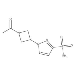1-(1-Acetyl-3-azetidinyl)-1H-pyrazole-3-sulfonamide结构式