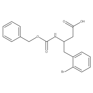 (3R)-3-{[(benzyloxy)carbonyl]amino}-4-(2-bromophenyl)butanoic acid Structure
