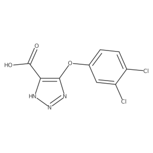 4-(3,4-dichlorophenoxy)-1H-triazole-5-carboxylic acid Structure