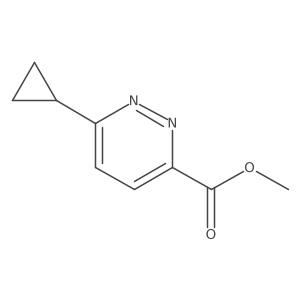 Methyl 6-cyclopropylpyridazine-3-carboxylate Structure