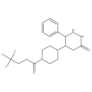 6-Phenyl-5-[4-(4,4,4-trifluorobutanoyl)piperazin-1-yl]diazinan-3-one结构式