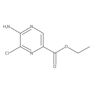 Ethyl 5-amino-6-chloropyrazine-2-carboxylate Structure